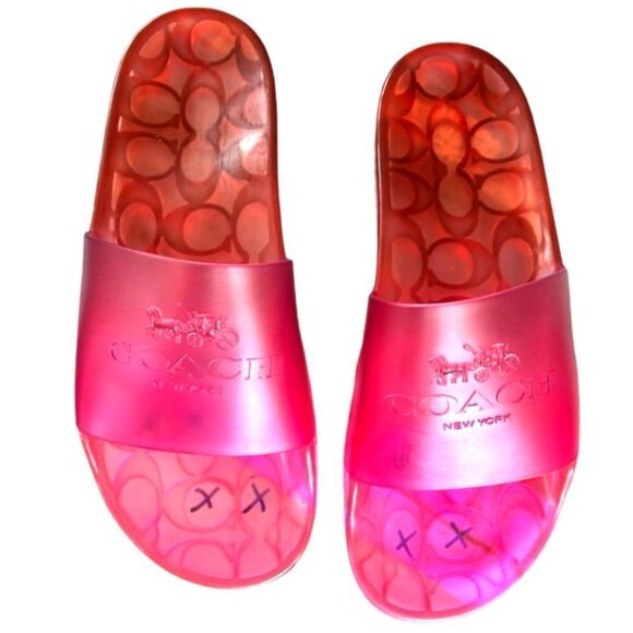 Coach slides magenta size 9 - Picture 1 of 5
